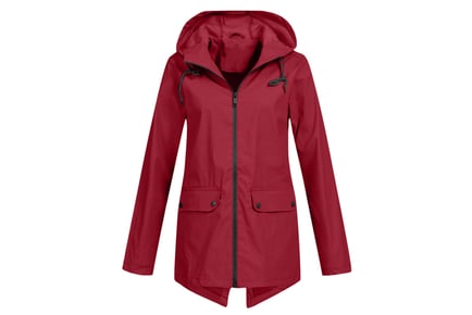 Women's Waterproof Lightweight Rain Jacket - 6 Sizes & 7 Colours