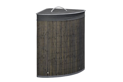 55 Litre Bamboo Laundry Basket with Lid!