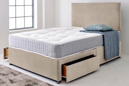 Lisbon Divan Bed Set in 5 Sizes and 2 Options