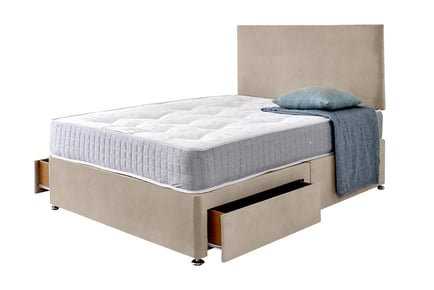 Lisbon Divan Bed Set in 5 Sizes and 2 Options