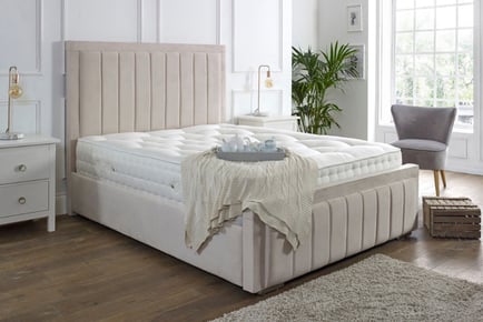 Cream Plush Arizona Bed Frame & Mattress Options!