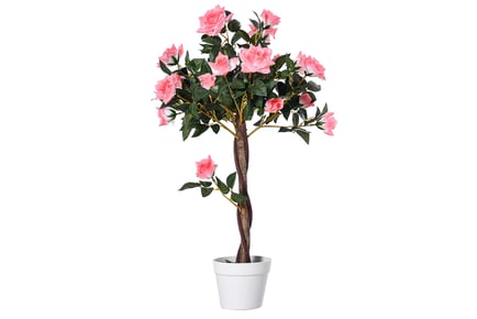 Artificial Camellia Potted Home Decor Plant
