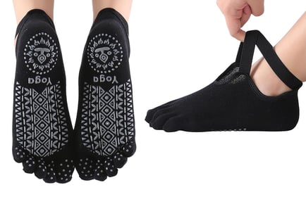 Women's 3-Pair Yoga Socks with Grips - 6 Colours!