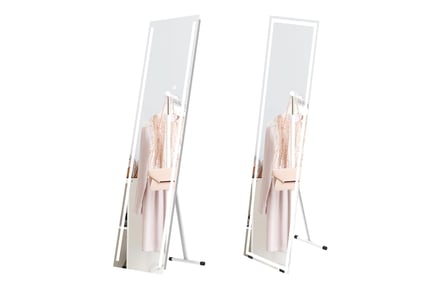 Illuminated LED Dressing Room Stand Up Mirror - 2 Options!