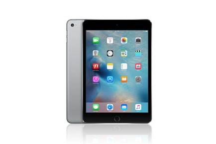 A refurbished Apple iPad Mini 4, 128 GB Grade B, Space Grey