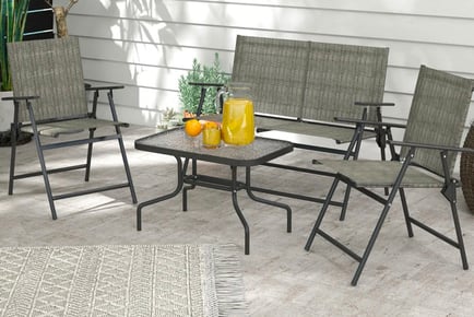 4-Piece Outdoor Patio Furniture Set - Two Colours