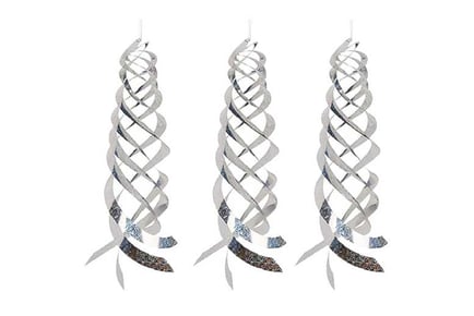 3Pcs Bird Repeller Spiral Reflectors