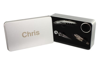 Personalised Wine Connoisseur Accessories Gift Set
