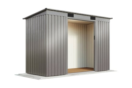 Large Outdoor Garden Pent Metal Shed