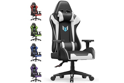 PU Leather Gaming Chair With Lumbar Support