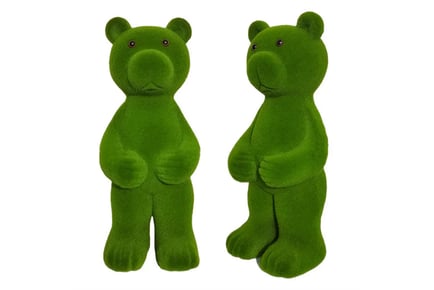 Gifting Decorative Moss Bear Ornament - 3 Sizes