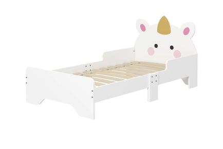 White Unicorn Bed Frame For Toddlers