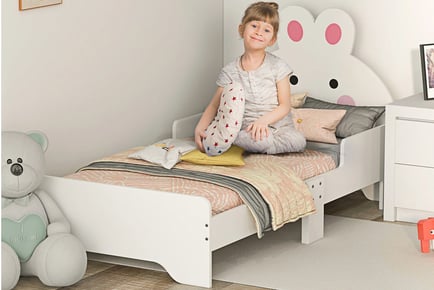 Toddler's Cute Rabbit Design Bed Frame