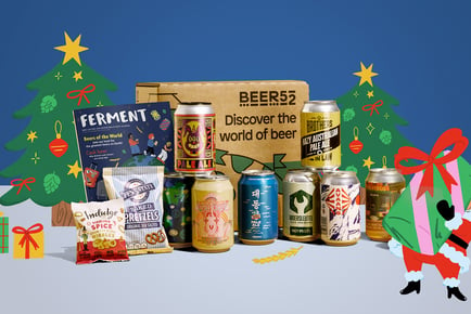 Beer52 8 Can Craft Beer Hamper with 2 Snacks & Magazine - PRICE DROP!