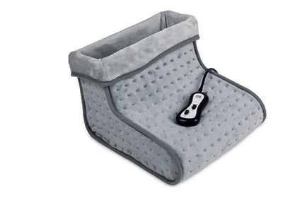Electric Fleece & Suede Lined Foot Massager and Warmer