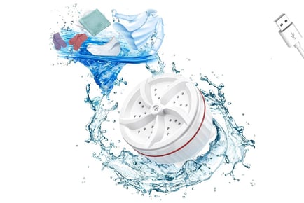 USB Powered Mini Portable Turbo Washing Machine