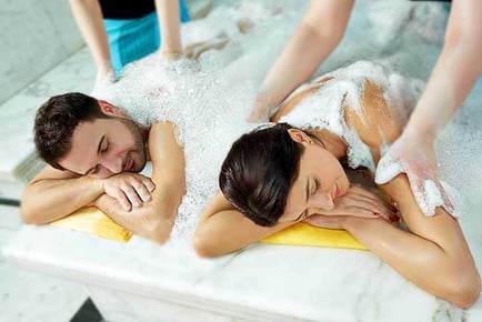 Couples Moroccan Hammam Spa Experience with Chocolate Body Mask & Voucher.