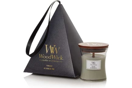 WoodWick Fireside Hour Glass Candle
