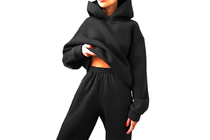 Women's Elegant Solid Hoodie Sets - 4 Colours & 5 Sizes