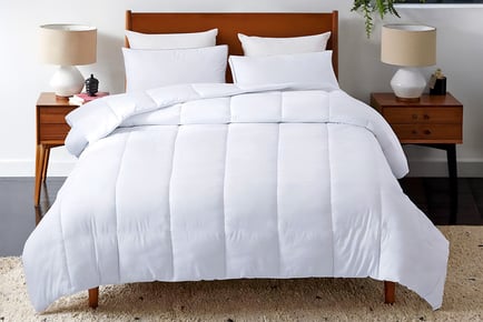 7.5 Tog Hollow Fibre Duvet With Pillows - 2 or 4 Pillows!