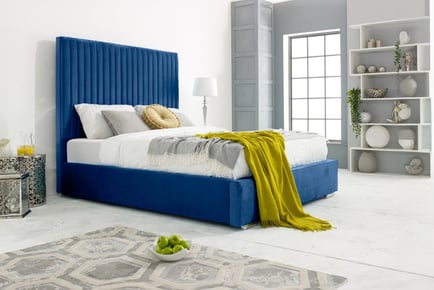 Blue Plush Nina Bed Frame & Mattress Options!