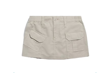 Urban Outfitters BDG Y2K Beige Cargo Skirt