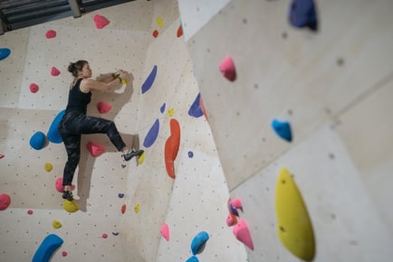 1 Day Indoor Climbing Pass with Shoe Hire & Introduction - Rise Climbing, Canary Wharf