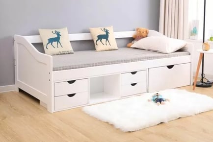 Naples Cabin Bed in Grey and White Colour Options
