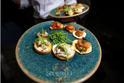 3 Course Meal with a Glass of Bubbly For 2 - Soul Street London - Sidcup