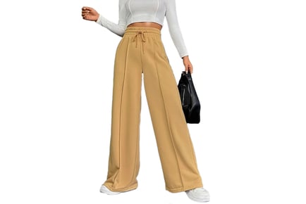 Women's High-Waisted Flared Pants in 5 Sizes & 6 Colours