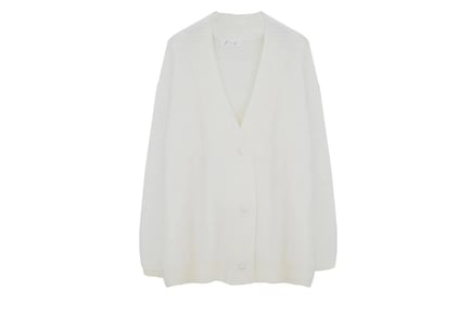 Women's Elegant V-Neck Cardigan - 6 Sizes and 2 Colours