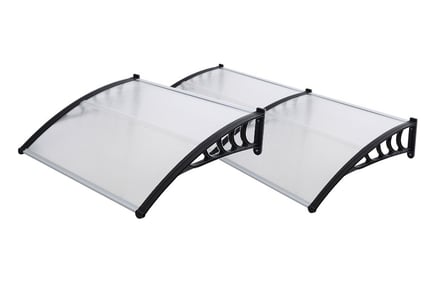 Front Door Canopy Rain Protector Roof Shelter, 90 x 300cm