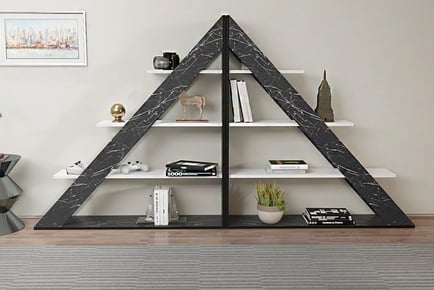Eco-Friendly Ladder Bookcase in 3 Colours & 2 Options
