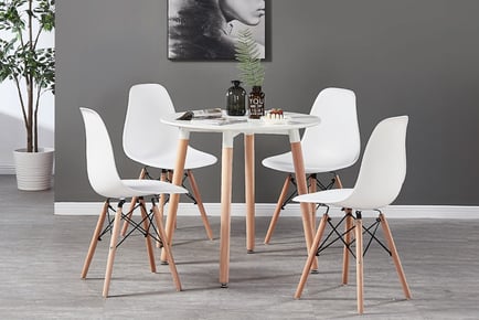 Round Scandi Dining Table in 2 Finishes