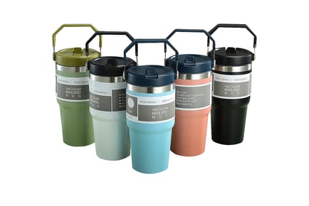 IceFlow Flip Straw Insulated Tumbler - 7 Colours & 2 Sizes!