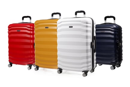 3-Piece Pierre Cardin Hard Shell Luggage Set - 4 Colours