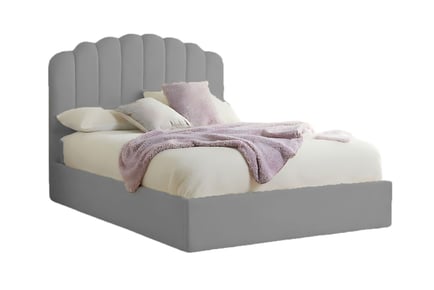 Alaska Boucle Teddy Fleece Grey Bed - 5 sizes