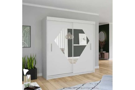 Diamond Sliding Door Wardrobe 150/203cm