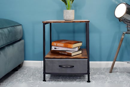 Side or Lamp Table with Storage
