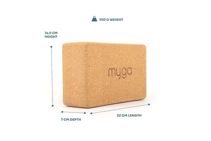 Myga Cork Yoga Block Pair