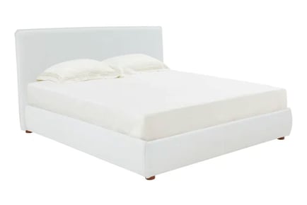 Modern Upholstered Platform Bed Frame - 3 Colours / 5 Sizes