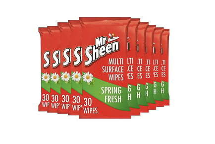 10 x Mr. Sheen Multi Surface Wipes - 30 Per Pack