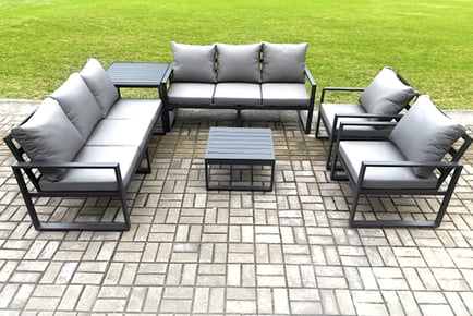 8-Seater Aluminium Garden Furniture Set