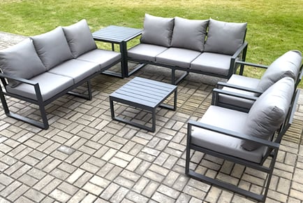 8-Seater Aluminium Garden Furniture Set