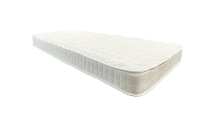 Cream White Quilted Spring Mattress - 5 Sizes