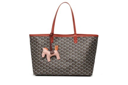 Women's Goyard Inspired 2-in-1 Tote Bag, Green