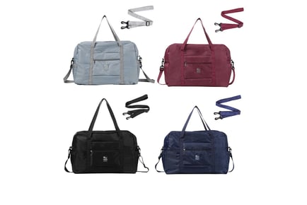 Foldable Travel & Sports Duffle Bag - 2 Sizes & 4 Colours