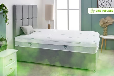 CBD Infused Cotton Blend Spring Mattress in 6 Sizes - 9 Inch
