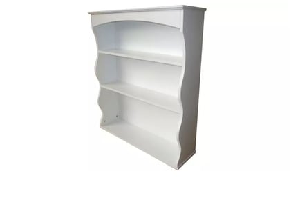 Three Tier Kitchen Wall Shelf for Storage in Grey or White