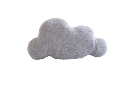 Plush Cloud-Shaped Throw Pillows - 3 Sizes, 2 Colours